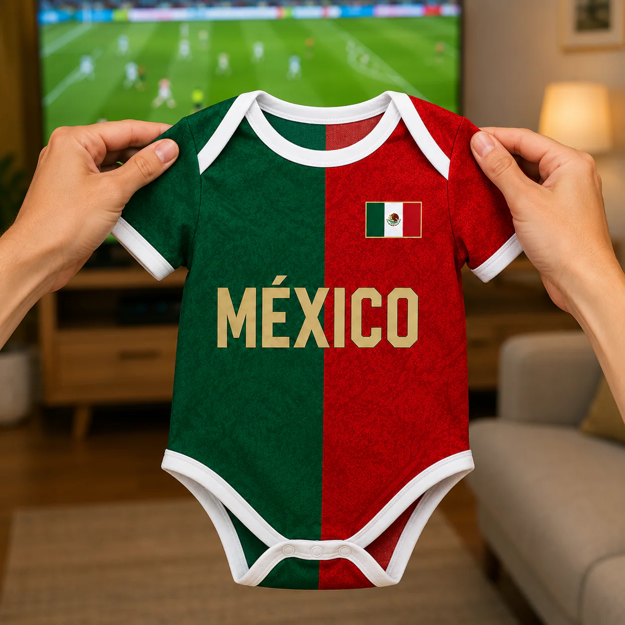Mexico World Football 2026 - Personalized Baby Jersey Bodysuit - Gift For Baby Shower, New Moms, New Dads - Image 5