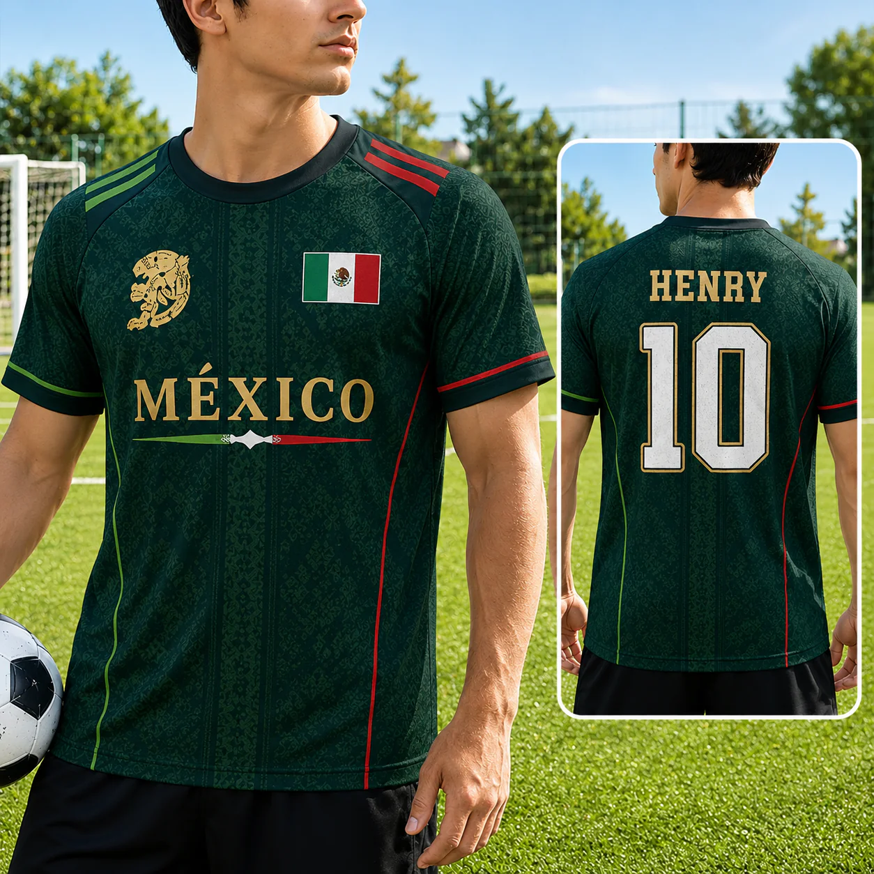 Mexico World Football 2026 -Personalized Soccer Jersey - Birthday Gifts For Football Lovers, Sports Fans, Sports Lovers