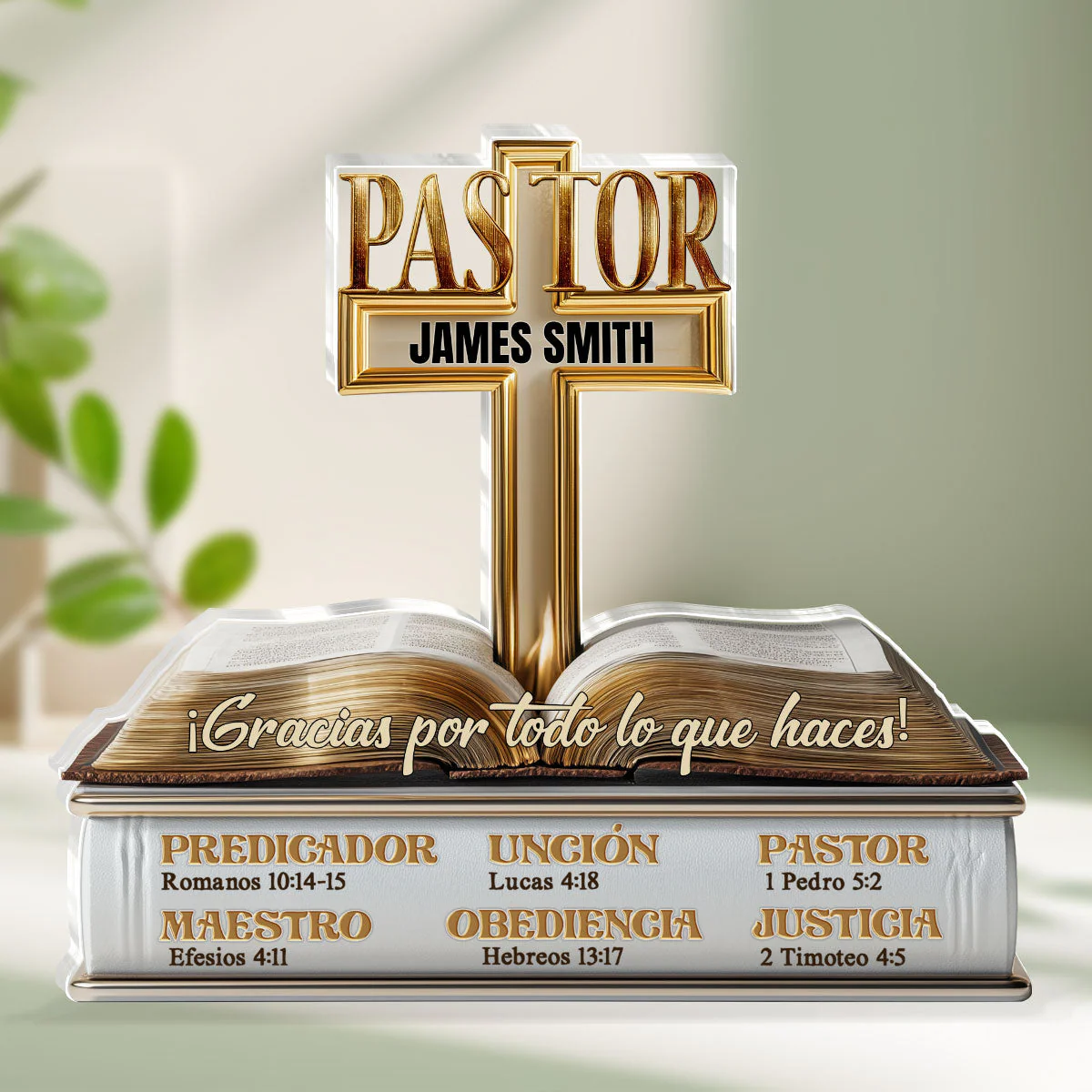 Mi Pastor - Personalized Acrylic Plaque TD118