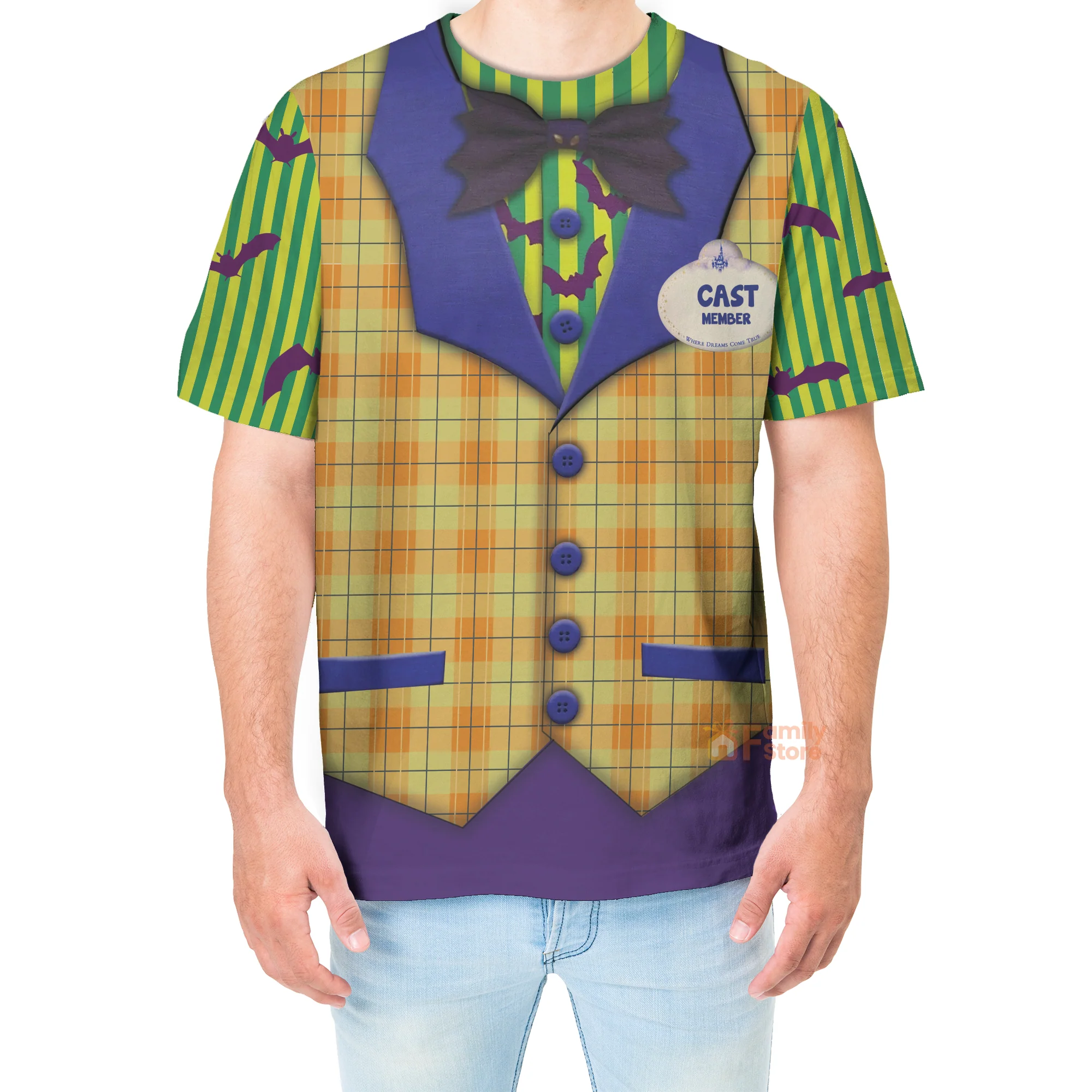 Mickey's Not So Scary Cast Member Costume T-shirt For Men - Image 4