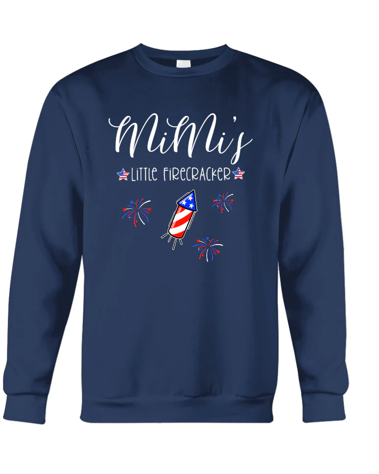 Mimi's Little Firecrackers 4th Of July - Personalized Shirt - Patriotic Gift For Mom, Grandma - Image 4
