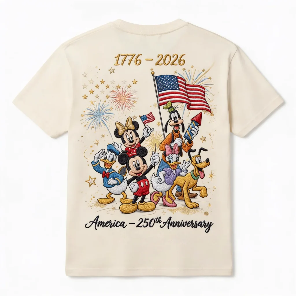 MkMo 250th Anniversary Magical Mouse With Friends - Personalized All Over Shirt - Independence Gift For Patriots, Movie Fans - Image 2