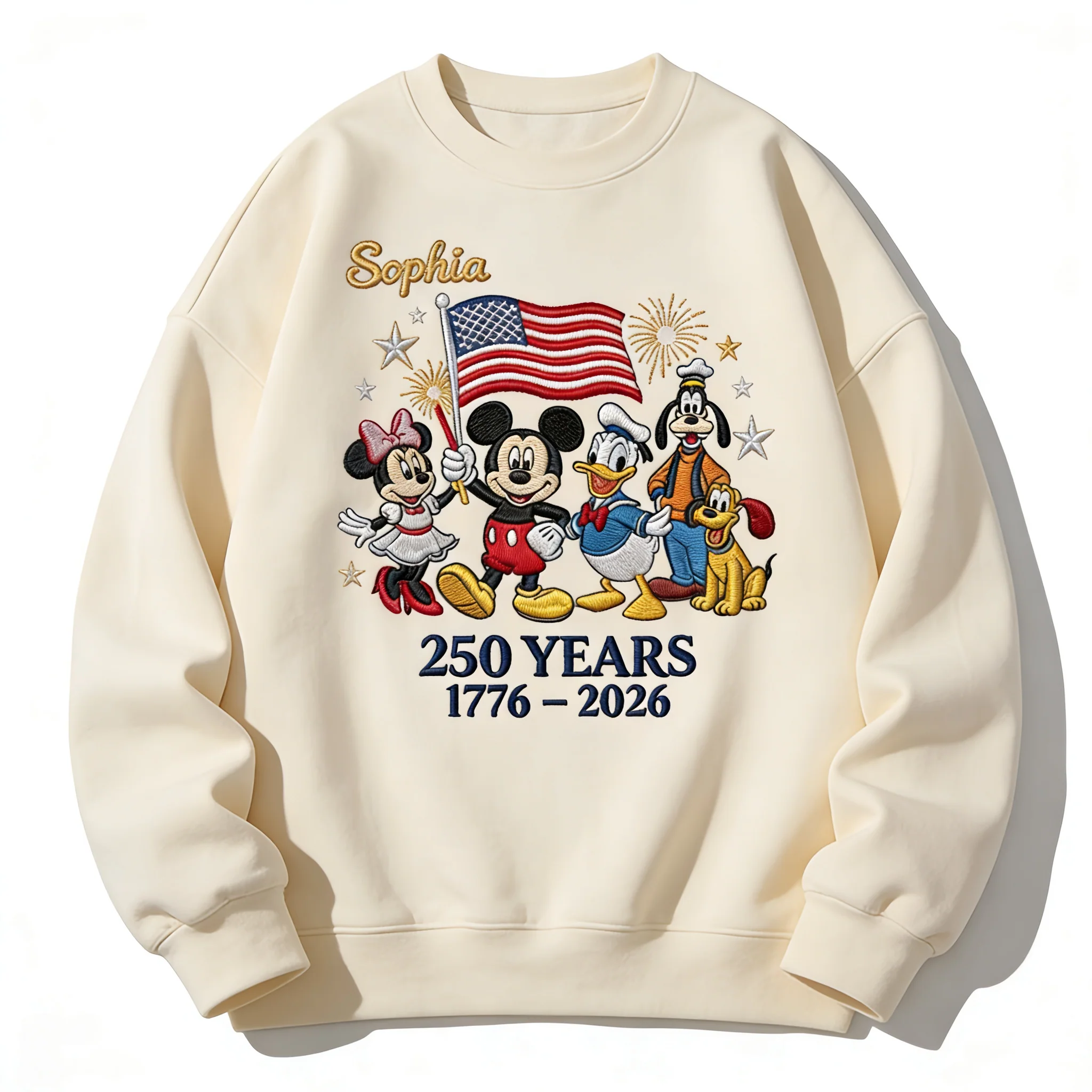 MkMo 250th Anniversary Magical Mouse With Friends - Personalized All Over Shirt - Independence Gift For Patriots, Movie Fans - Image 3