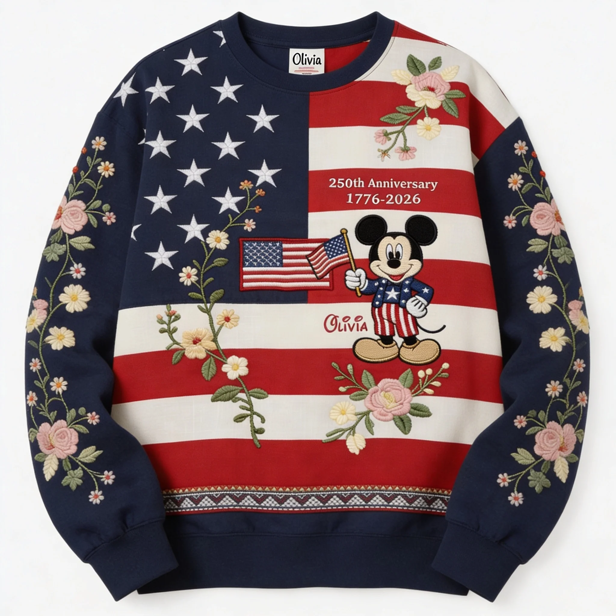MkMo 250th Anniversary With American Mouse - Personalized All Over Shirt - Independence Gift For Movie Fans - Image 3