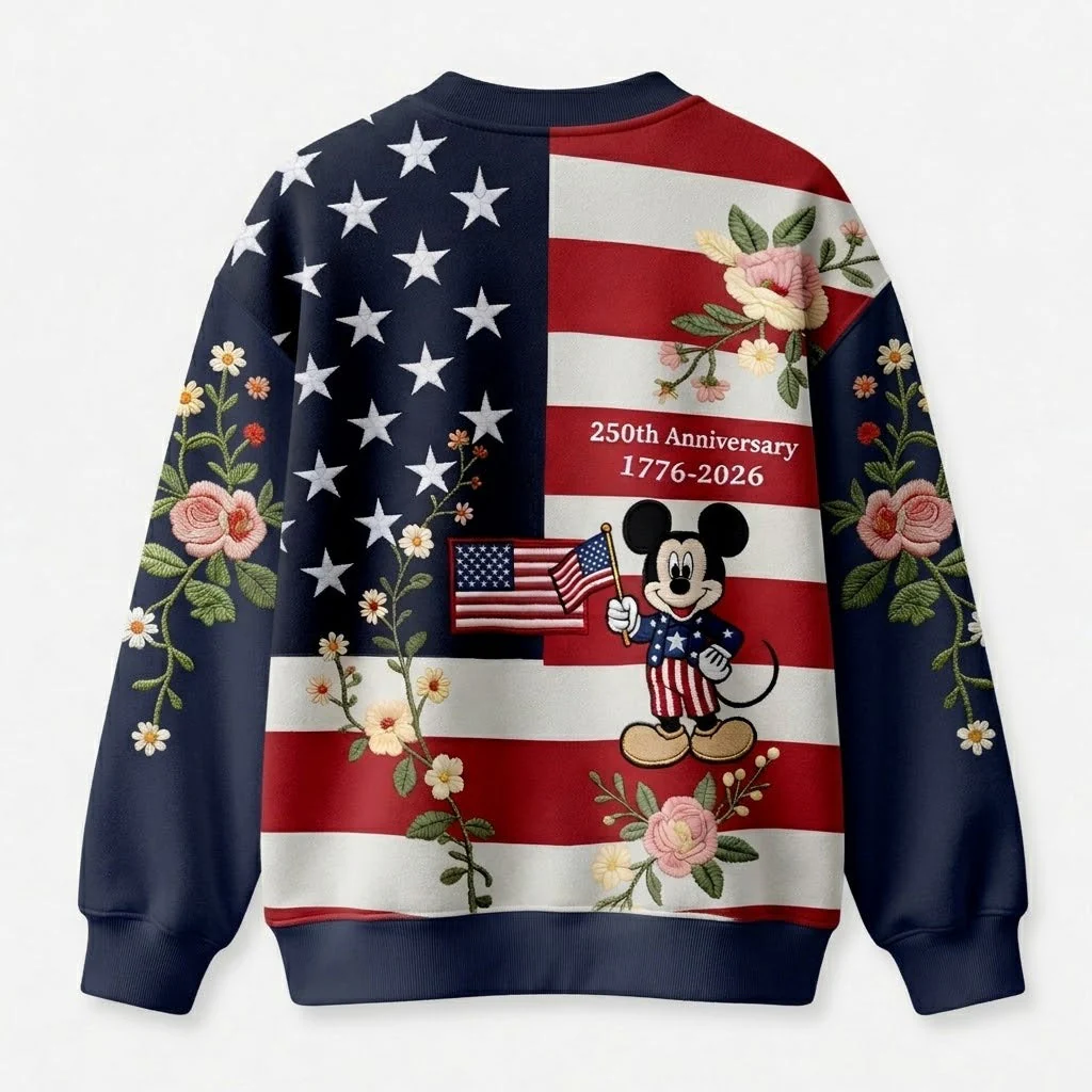 MkMo 250th Anniversary With American Mouse - Personalized All Over Shirt - Independence Gift For Movie Fans - Image 4