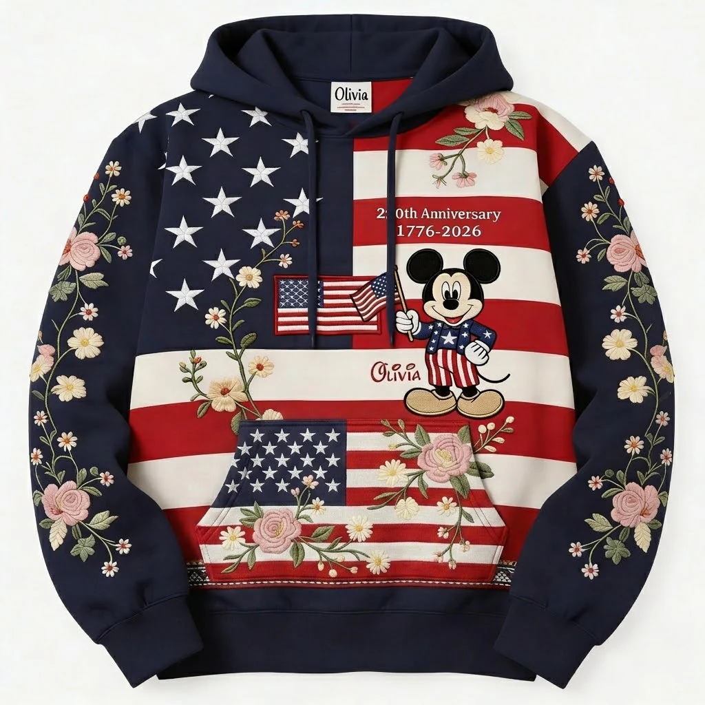 MkMo 250th Anniversary With American Mouse - Personalized All Over Shirt - Independence Gift For Movie Fans - Image 6