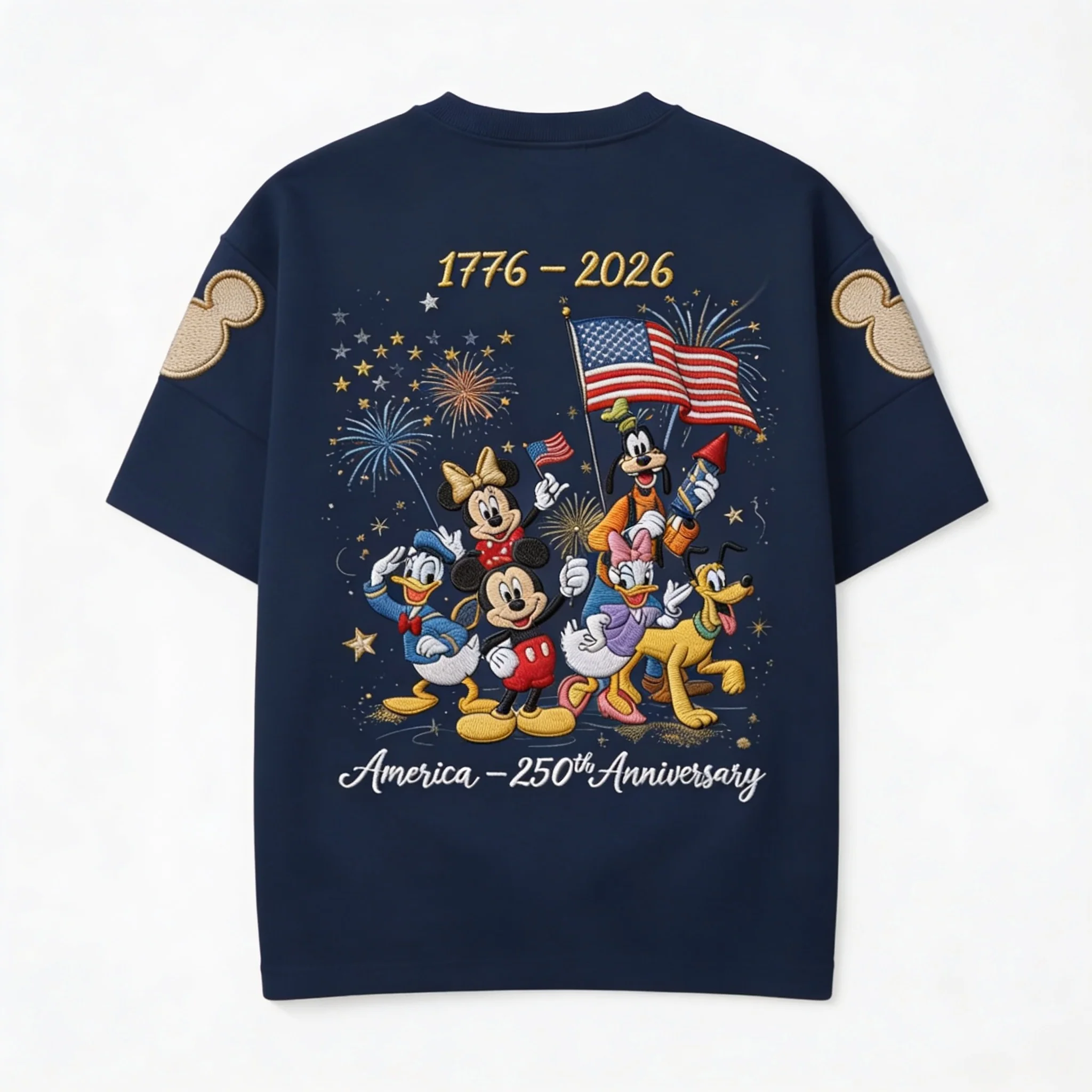 MkMo 250th Anniversary With Funny Friends - Personalized All Over Shirt - Independence Gift For Movie Fans - Image 2