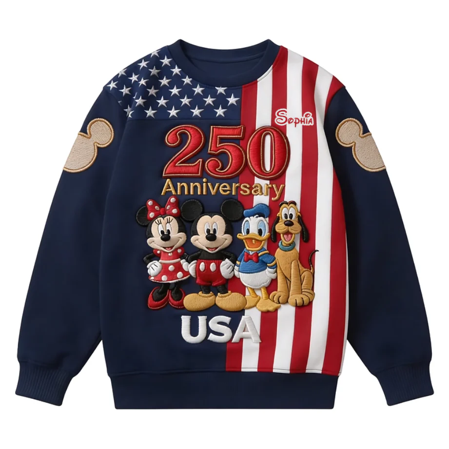 MkMo 250th Anniversary With Funny Friends - Personalized All Over Shirt - Independence Gift For Movie Fans - Image 3