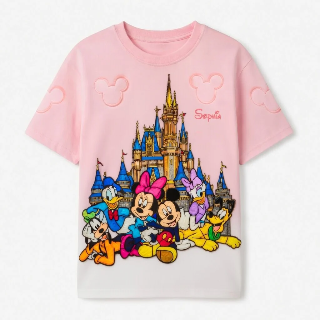 MkMo Castle With Funny Friends - Personalized All Over Shirt - Gift For Her, Movie Fans - Image 2