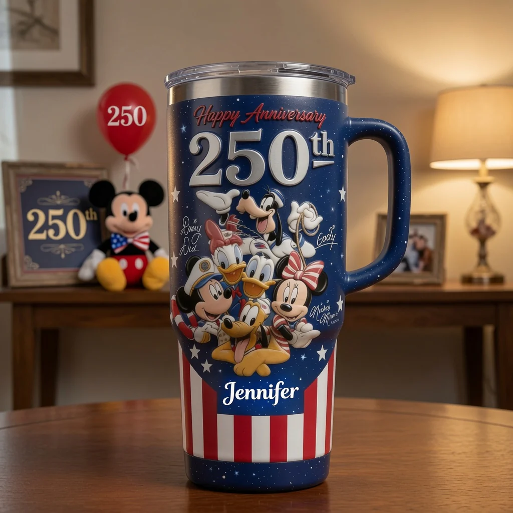 MkMo Celebrate 250 Years Of Freedom - Personalized Tumbler - Gift For Patriots, Movie Fans - Image 4