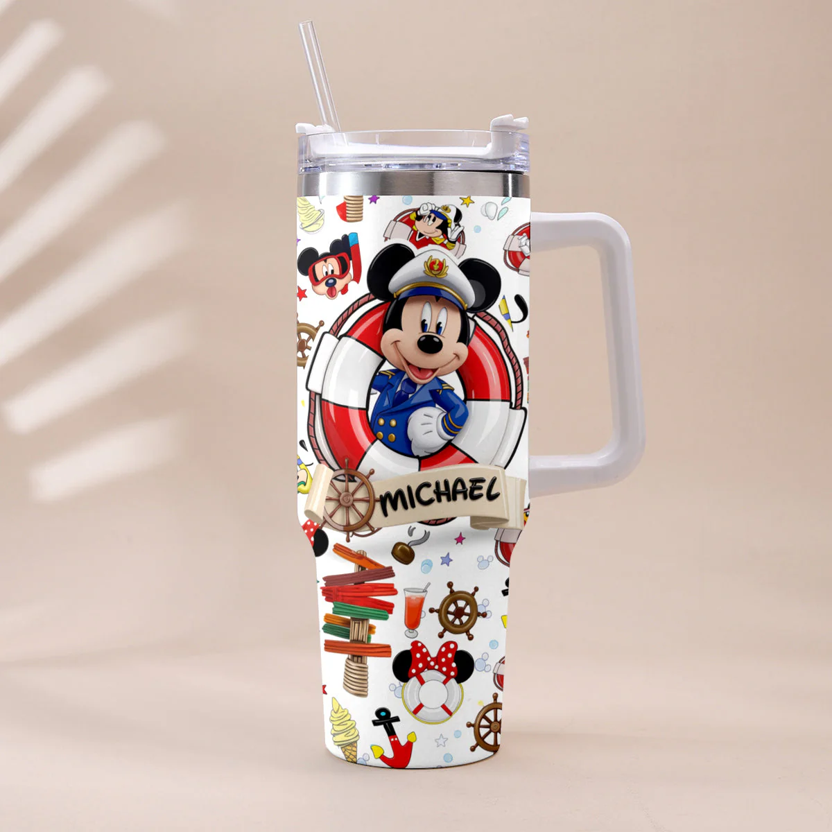 MkMo Cruising Magic Mouse With Friends - Personalized Tumbler - Gift For Fan Movies - Image 4