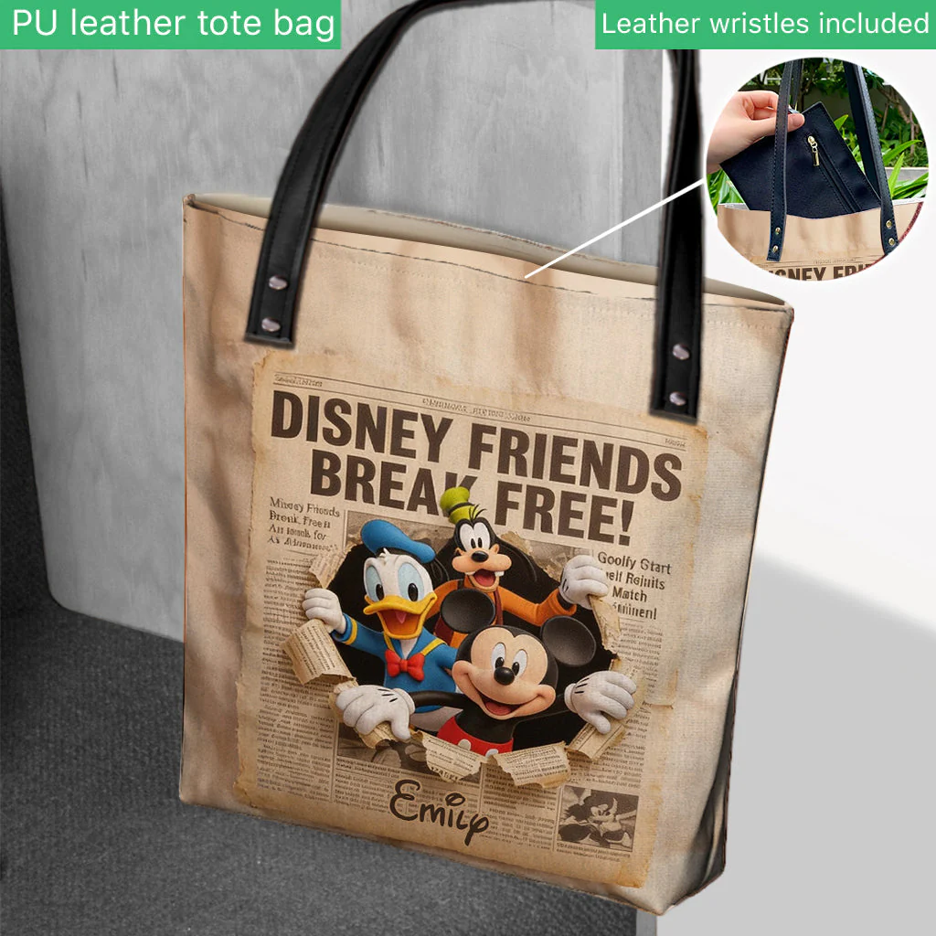 MkMo DSNY Friends Break Free - Personalized Tote Bag - Gift For Movie Fans - Image 3