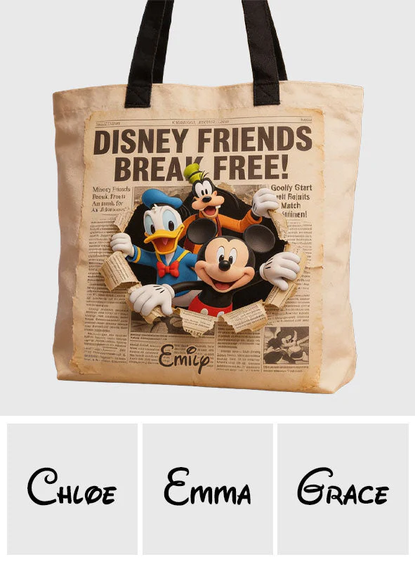 MkMo DSNY Friends Break Free - Personalized Tote Bag - Gift For Movie Fans - Image 5