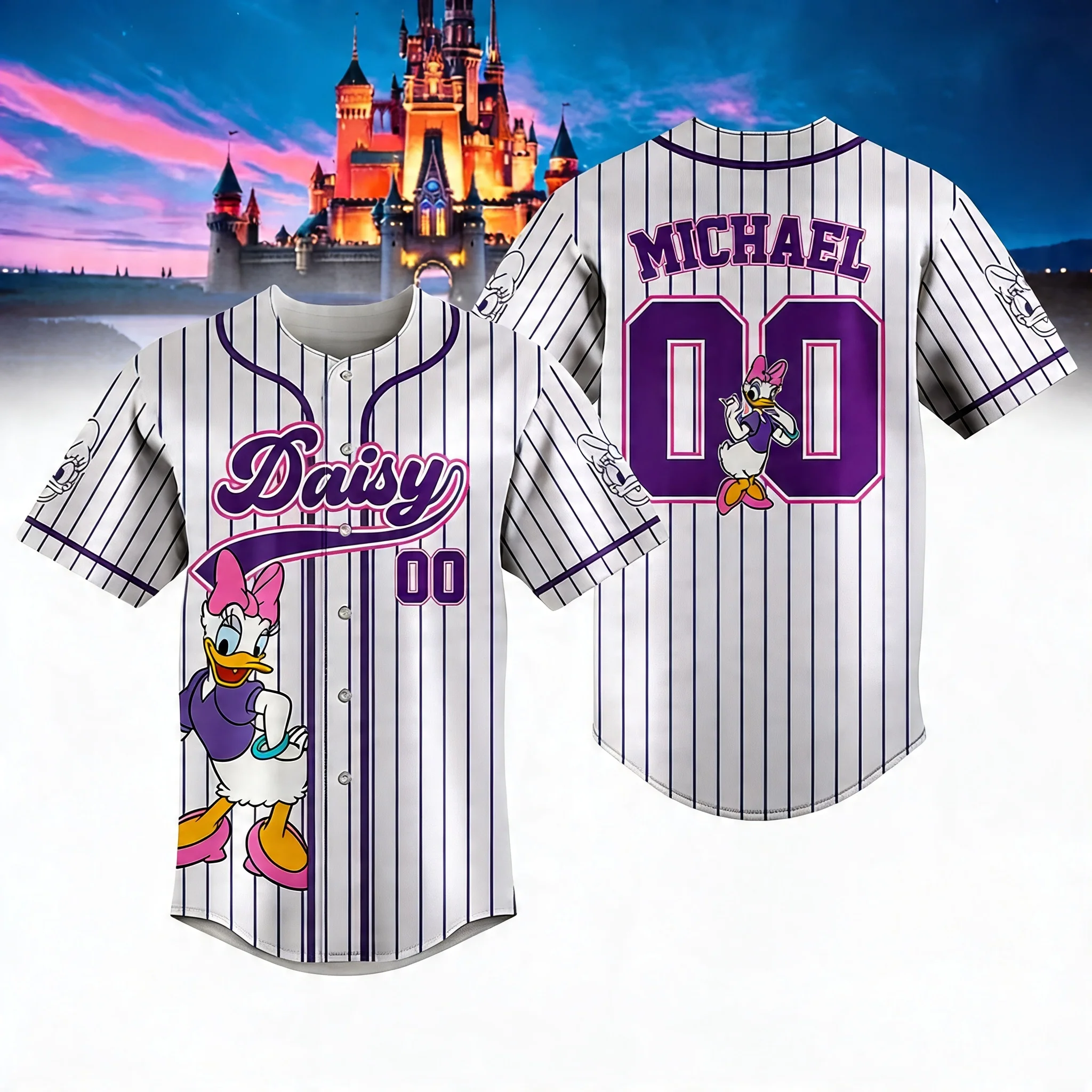 MkMo Funny Friends - Personalized Baseball Jersey - Gift For Movie Fans - Image 3