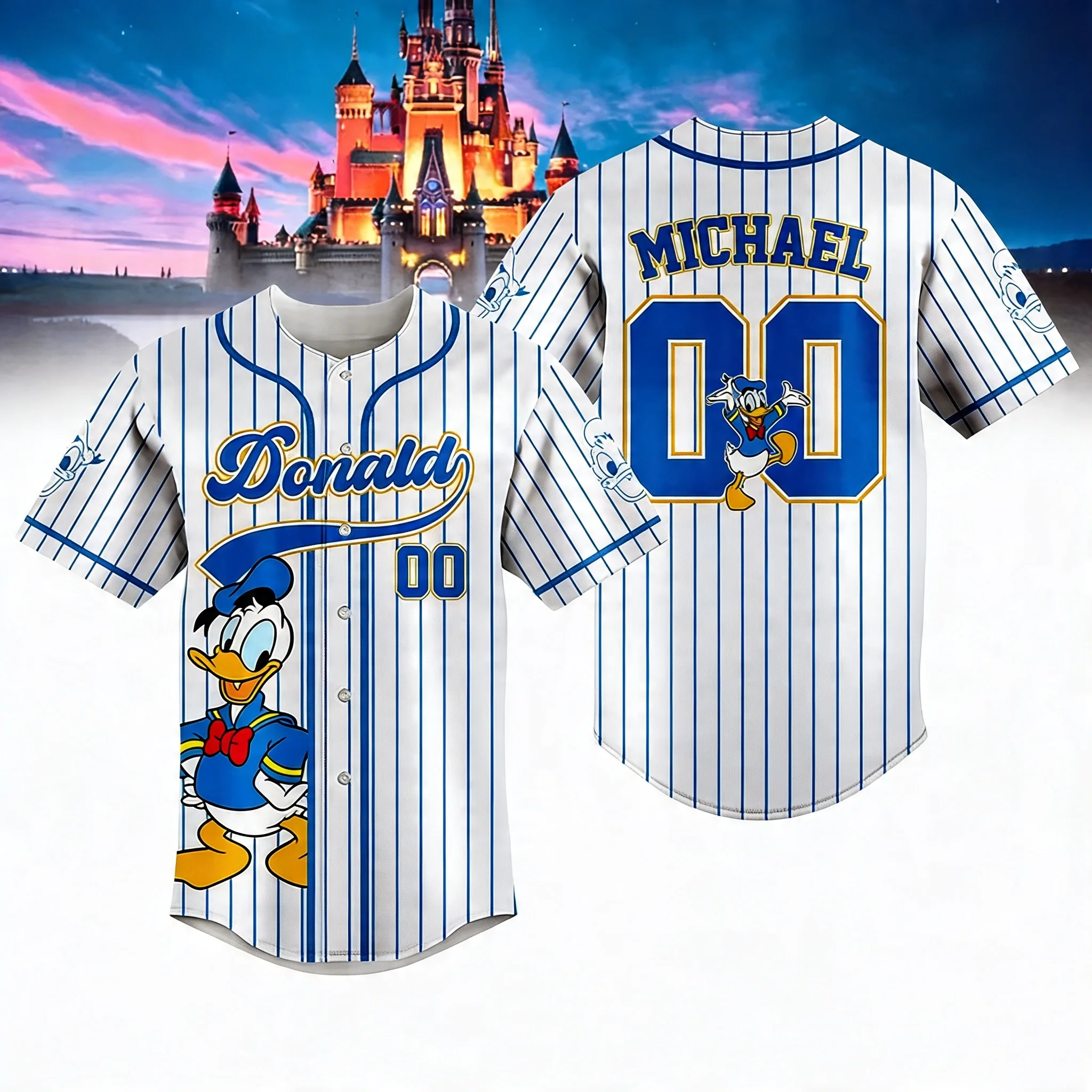 MkMo Funny Friends - Personalized Baseball Jersey - Gift For Movie Fans - Image 4