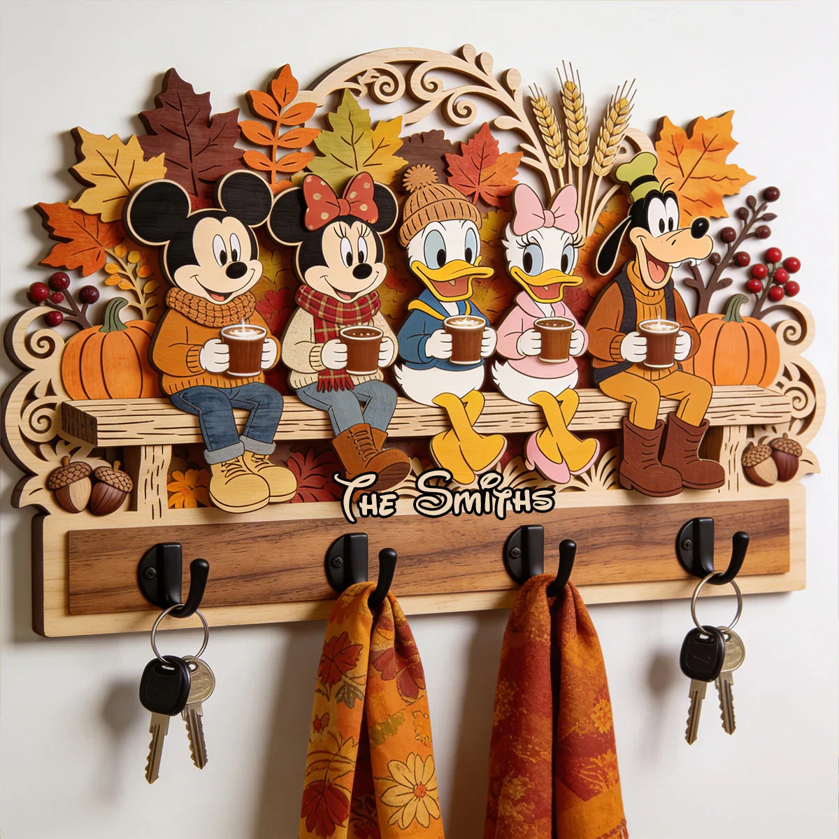 MkMo It's The Most Wonderful Time Of The Year - Personalized Custom Shaped Hanging Rack - Gift For Movie Fans