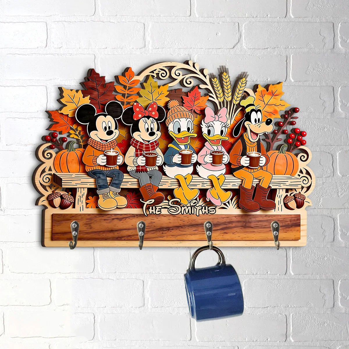 MkMo It's The Most Wonderful Time Of The Year - Personalized Custom Shaped Hanging Rack - Gift For Movie Fans - Image 2