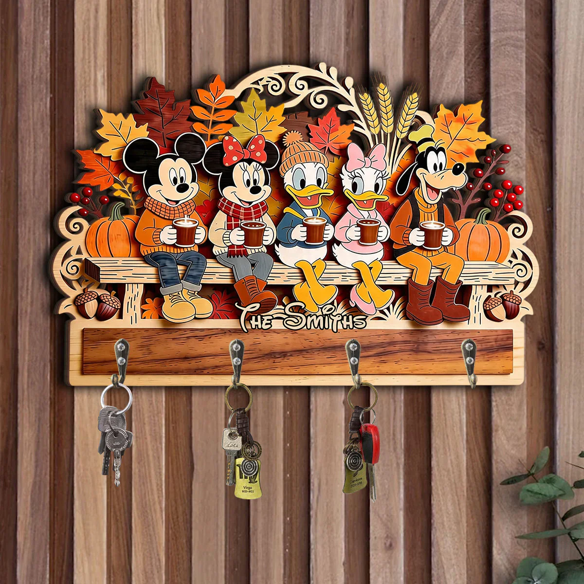 MkMo It's The Most Wonderful Time Of The Year - Personalized Custom Shaped Hanging Rack - Gift For Movie Fans - Image 4