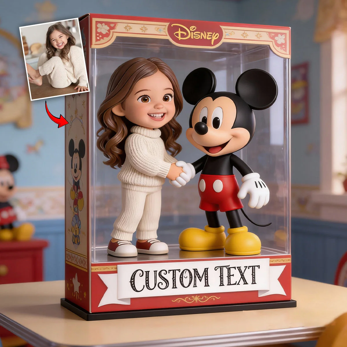 MkMo Just Loves Magic Mouse - Personalized Acrylic Plaque - Gift For Kids, Movie Fans HH01 - Image 2