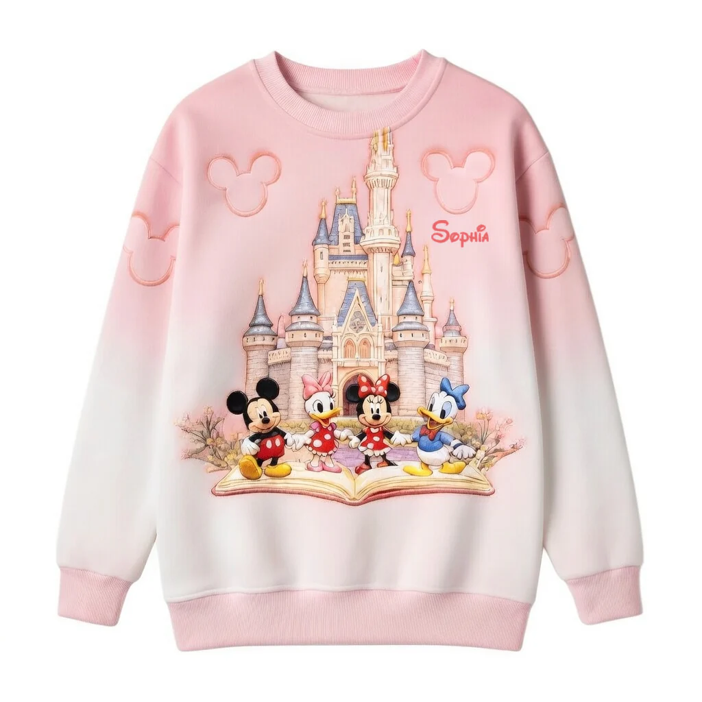 MkMo Magic Castle With Magic Mouse - Personalized All Over Shirt - Gift For Her, Fan Movies HH01 - Image 5