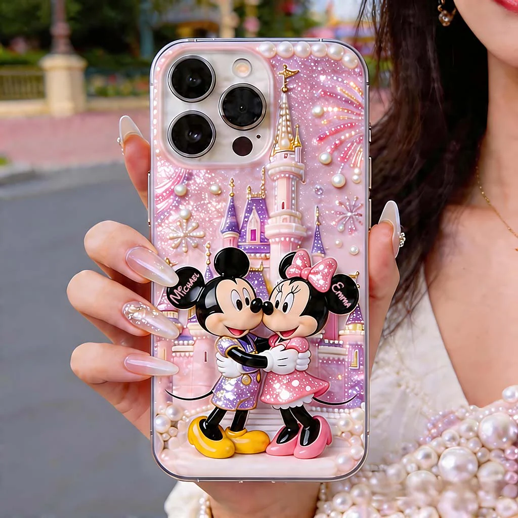 MkMo Magic Castle With Magic Mouse - Personalized Phone Case - Gift For Couple, Movie Fans