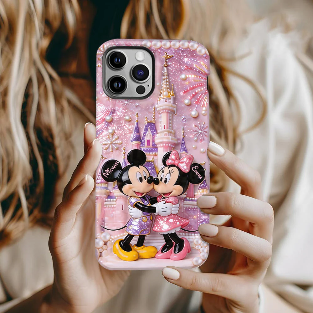 MkMo Magic Castle With Magic Mouse - Personalized Phone Case - Gift For Couple, Movie Fans - Image 2