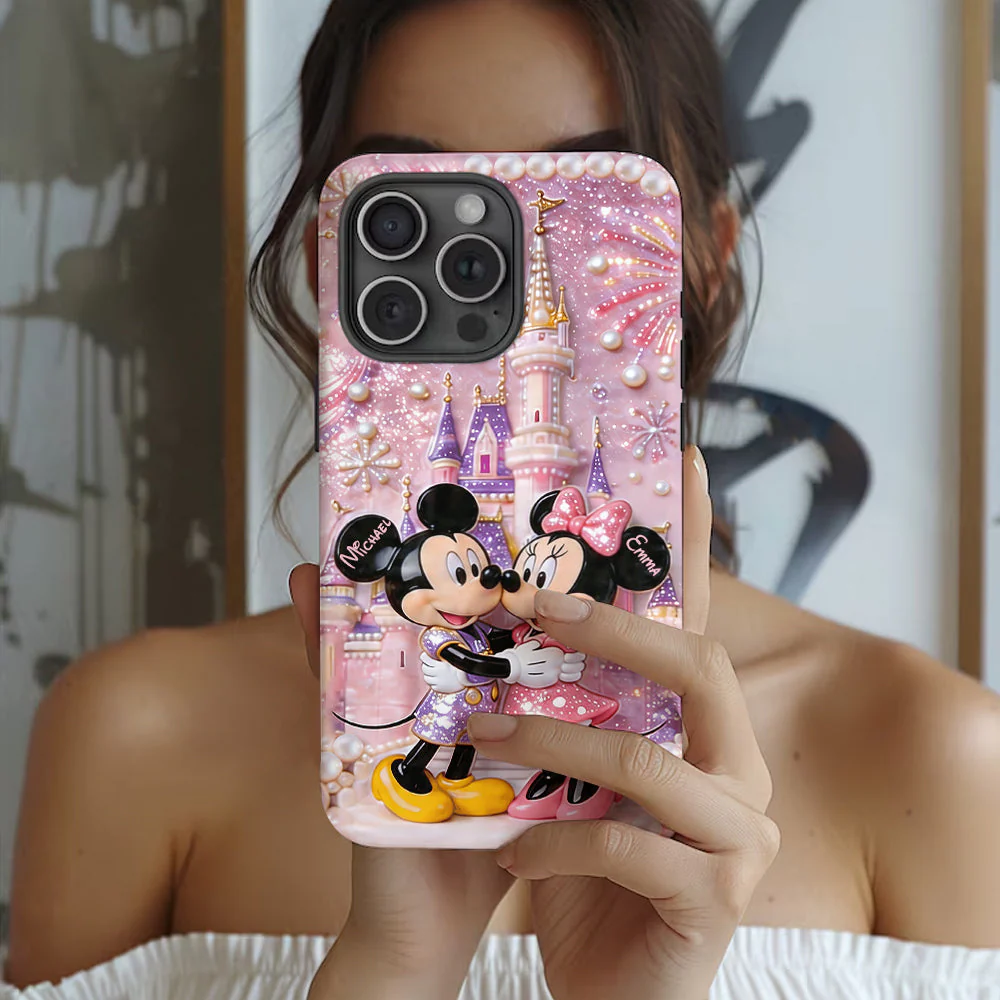 MkMo Magic Castle With Magic Mouse - Personalized Phone Case - Gift For Couple, Movie Fans - Image 3
