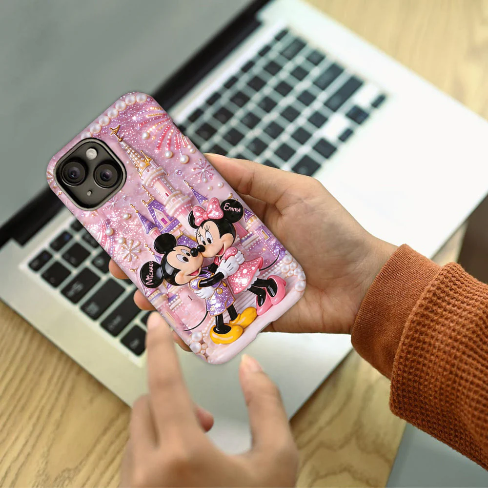 MkMo Magic Castle With Magic Mouse - Personalized Phone Case - Gift For Couple, Movie Fans - Image 4
