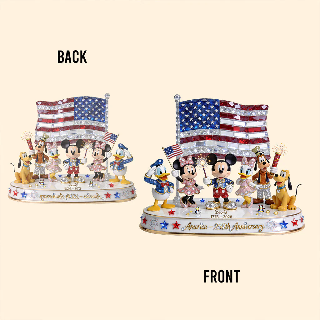 MkMo Magic Mouse America 205th Anniversary - Personalized Acrylic Plaque - Gift For Movie Fans, Patriots HH01 - Image 4