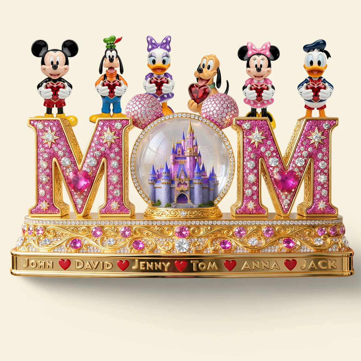 MkMo Magic Mouse Best Mom In Castle - Personalized Acrylic Plaque - Gift For Mom, Movie Fans - Image 3