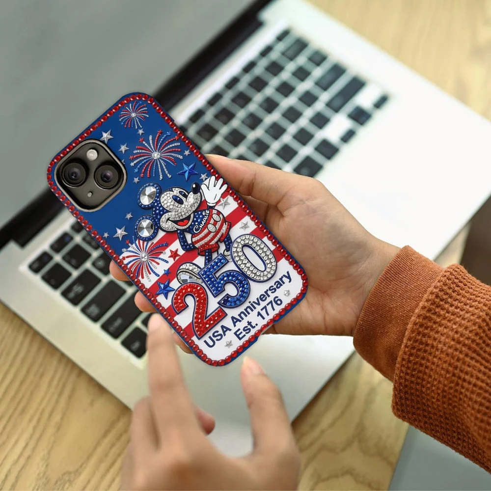 MkMo Magic Mouse Celebrate 250 Years Of America Freedom - Personalized Phone Case - Gift For Patriots, Movie Fans - Image 4