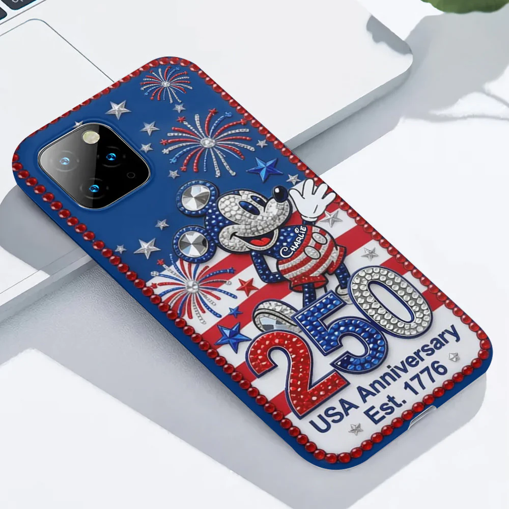 MkMo Magic Mouse Celebrate 250 Years Of America Freedom - Personalized Phone Case - Gift For Patriots, Movie Fans - Image 7