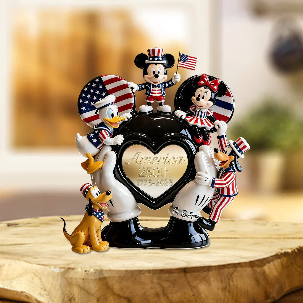 MkMo Magic Mouse Celebrate 250 Years Of America - Personalized Acrylic Plaque - Gift For Family, Patriots - Image 2