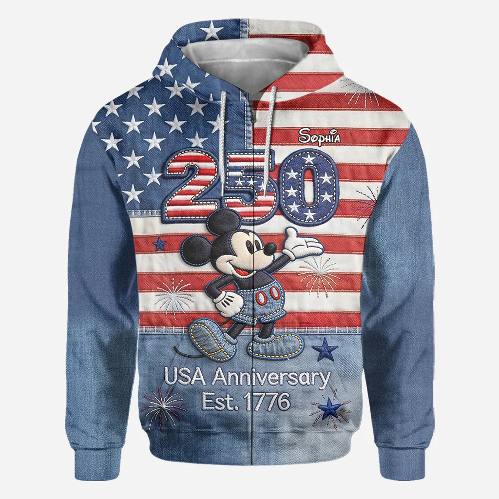 MkMo Magic Mouse Celebrate 250 Years Of America - Personalized All Over Shirt And Leggings - Gift For Movie Fans, Patriots - Image 12