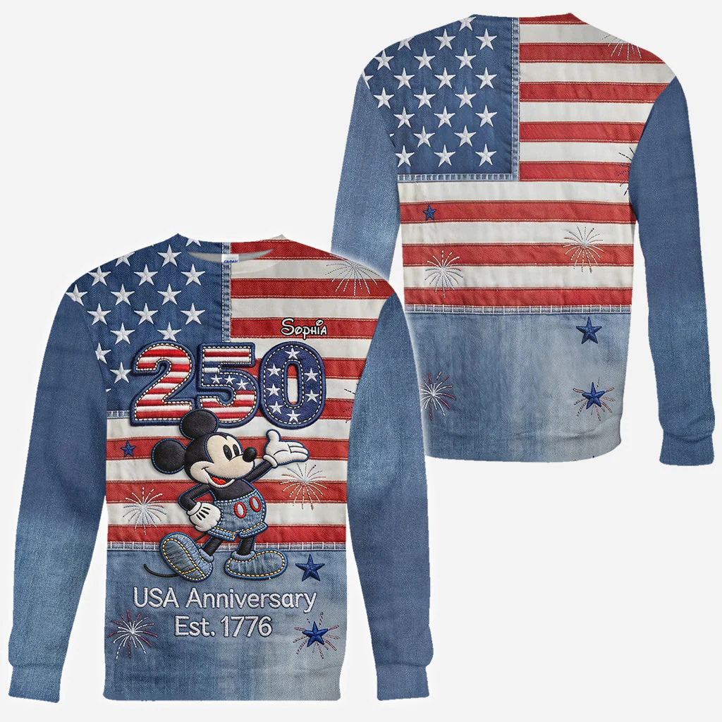MkMo Magic Mouse Celebrate 250 Years Of America - Personalized All Over Shirt And Leggings - Gift For Movie Fans, Patriots - Image 7