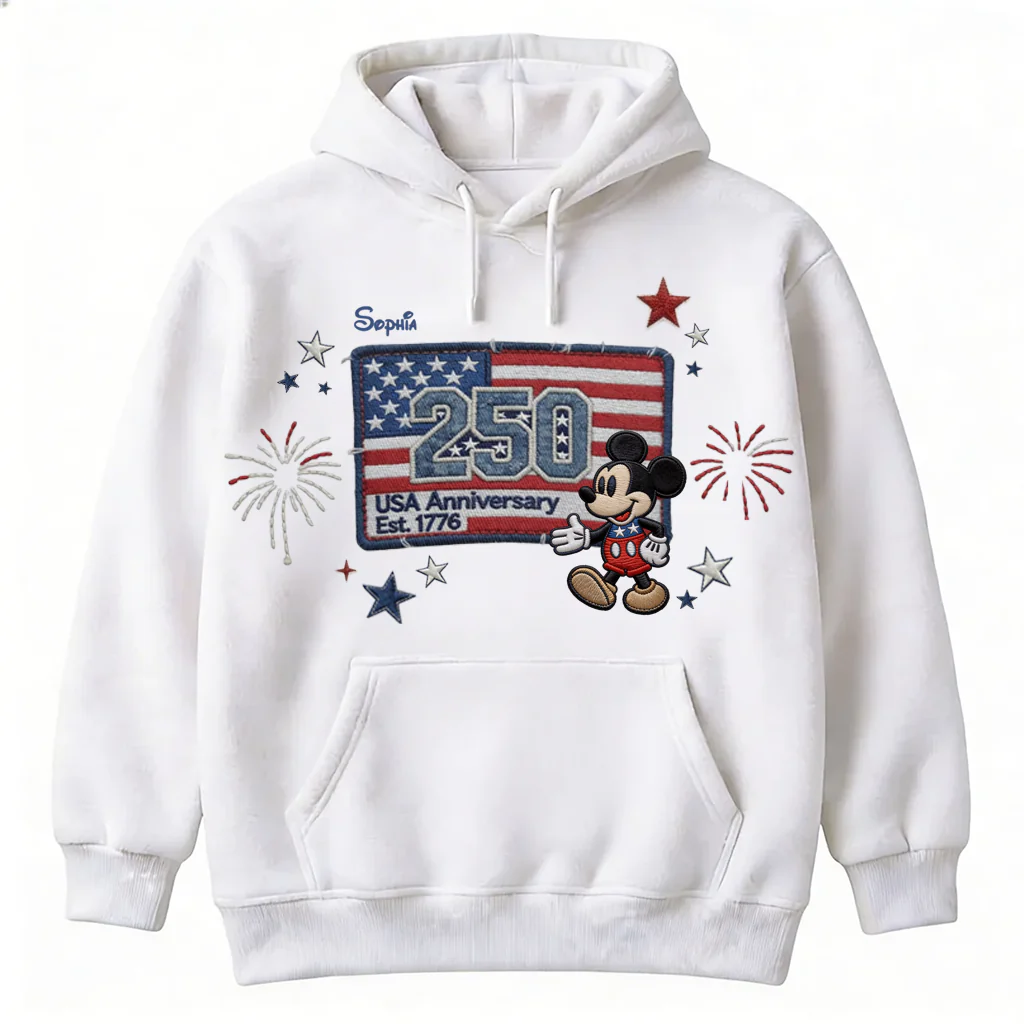 MkMo Magic Mouse Celebrate 250 Years Of America - Personalized All Over Shirt - Gift For Patriots HH01 - Image 3