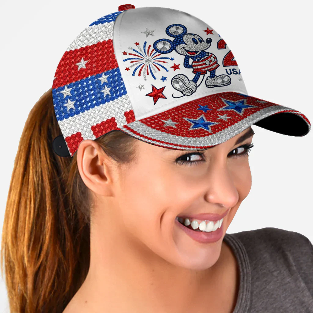 MkMo Magic Mouse Celebrate 250 Years Of America - Personalized Classic Cap - Gift For Movie Fans - Image 2