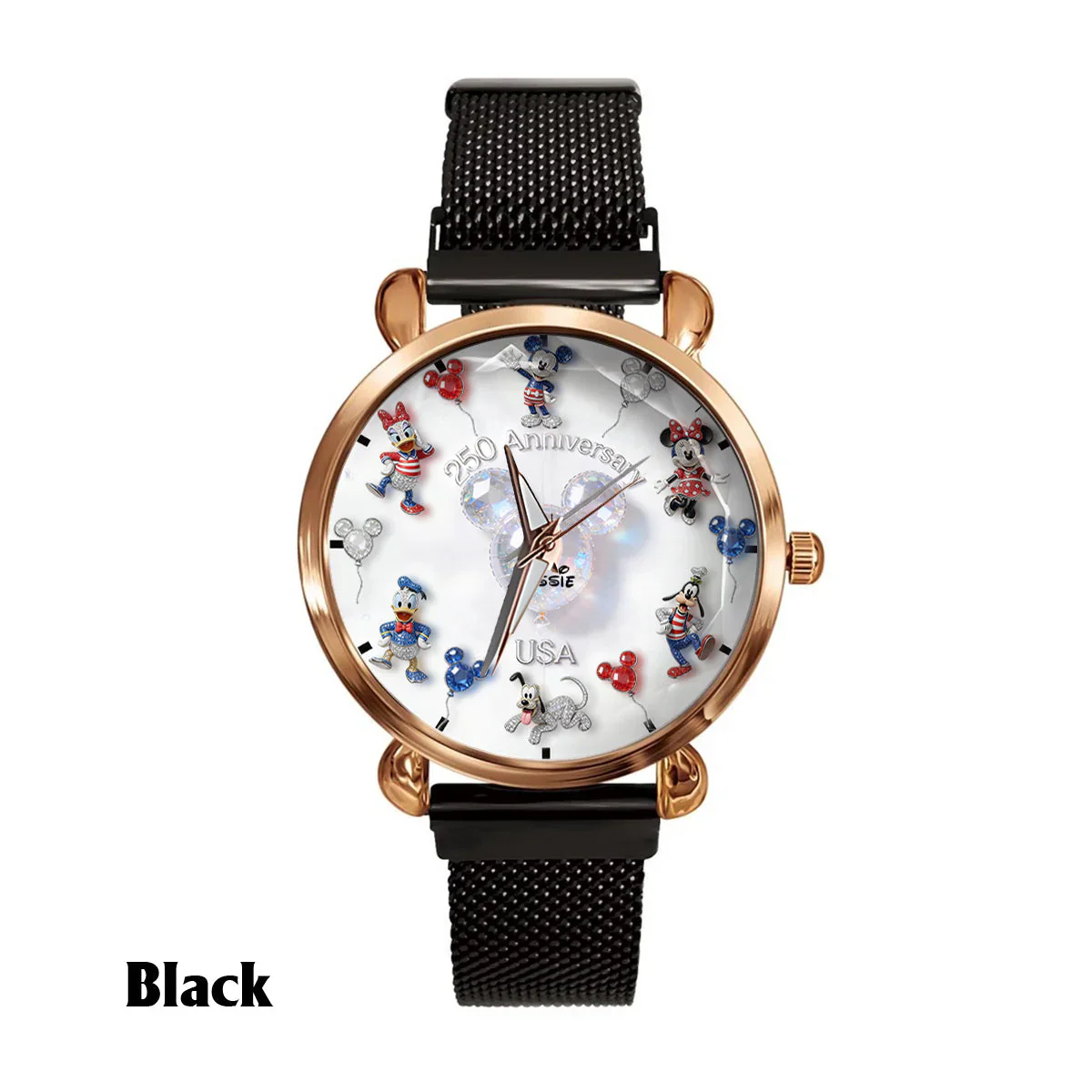 MkMo Magic Mouse Celebrate 250 Years Of America - Personalized Women Hand Watch - Gift For Movie Fans NL122 - Image 7