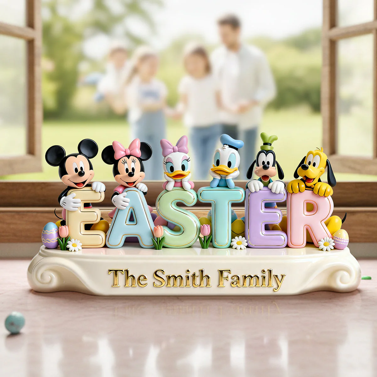 MkMo Magic Mouse Family Makes Every Season Brighter - Personalized Acrylic Plaque - Gift For Easter, Family NL122 - Image 3