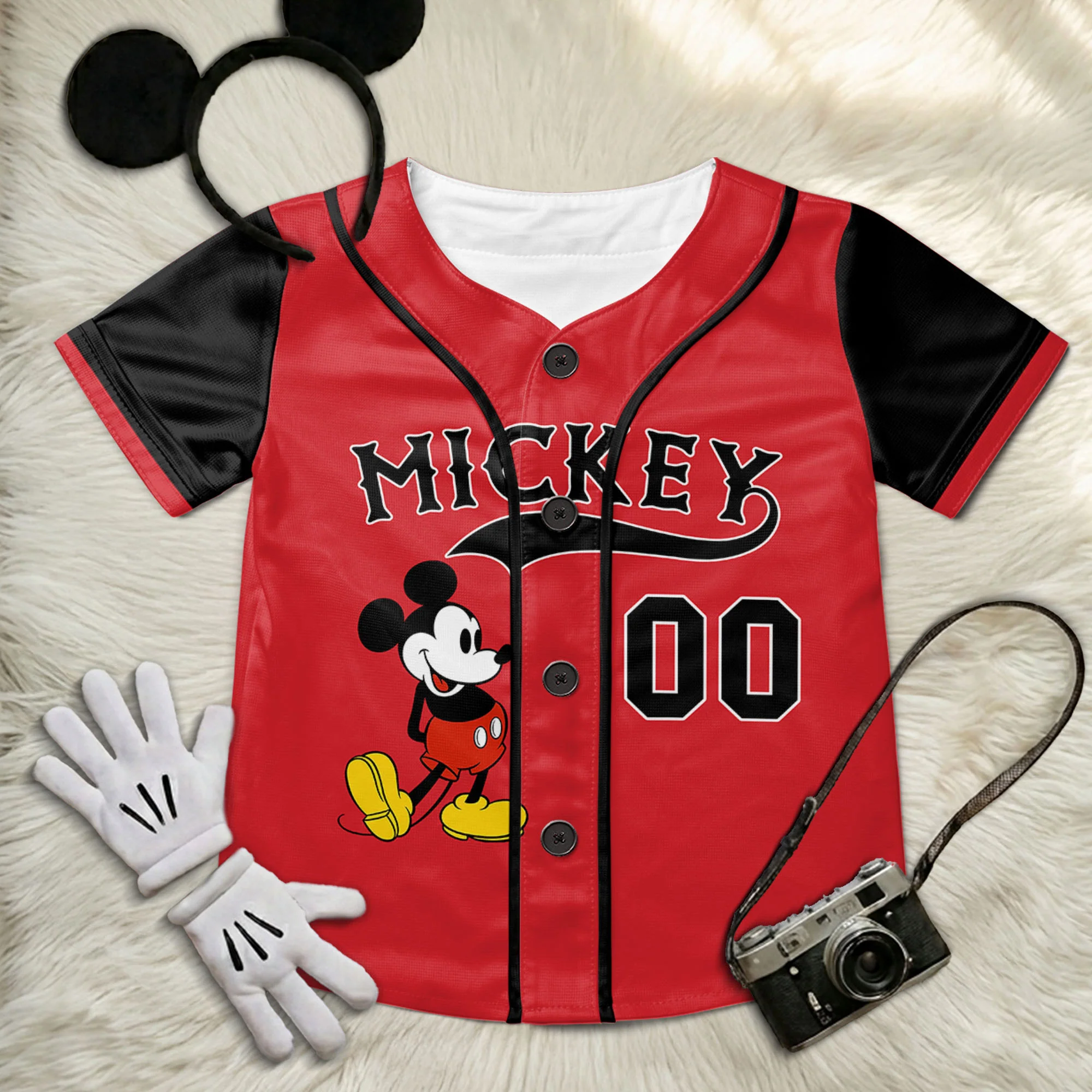 MkMo Magic Mouse Friends - Personalized Baseball Jersey For Kids, Youth, Adult - Gift For Kids, Movie Fans NL122 - Image 4