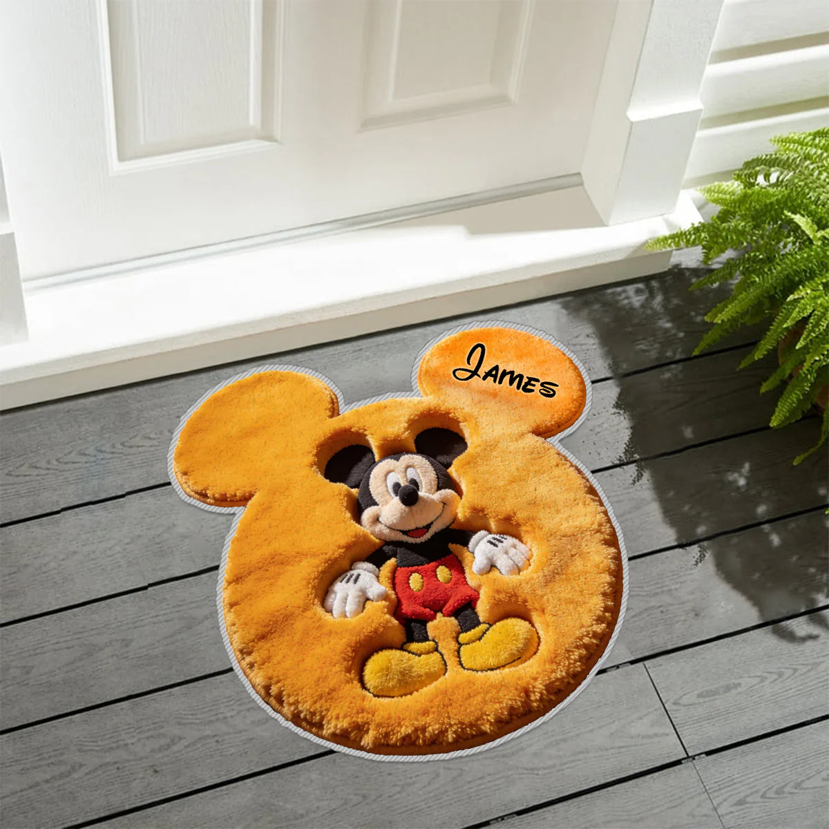 MkMo Magic Mouse Friends - Personalized Custom Shaped Doormat - Gift For Family, Movie Fans - Image 7