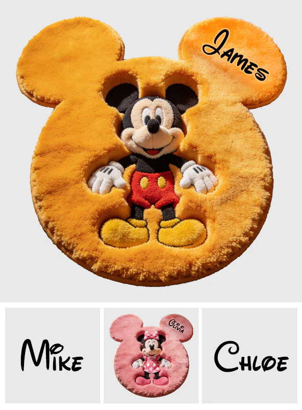 MkMo Magic Mouse Friends - Personalized Custom Shaped Doormat - Gift For Family, Movie Fans - Image 9