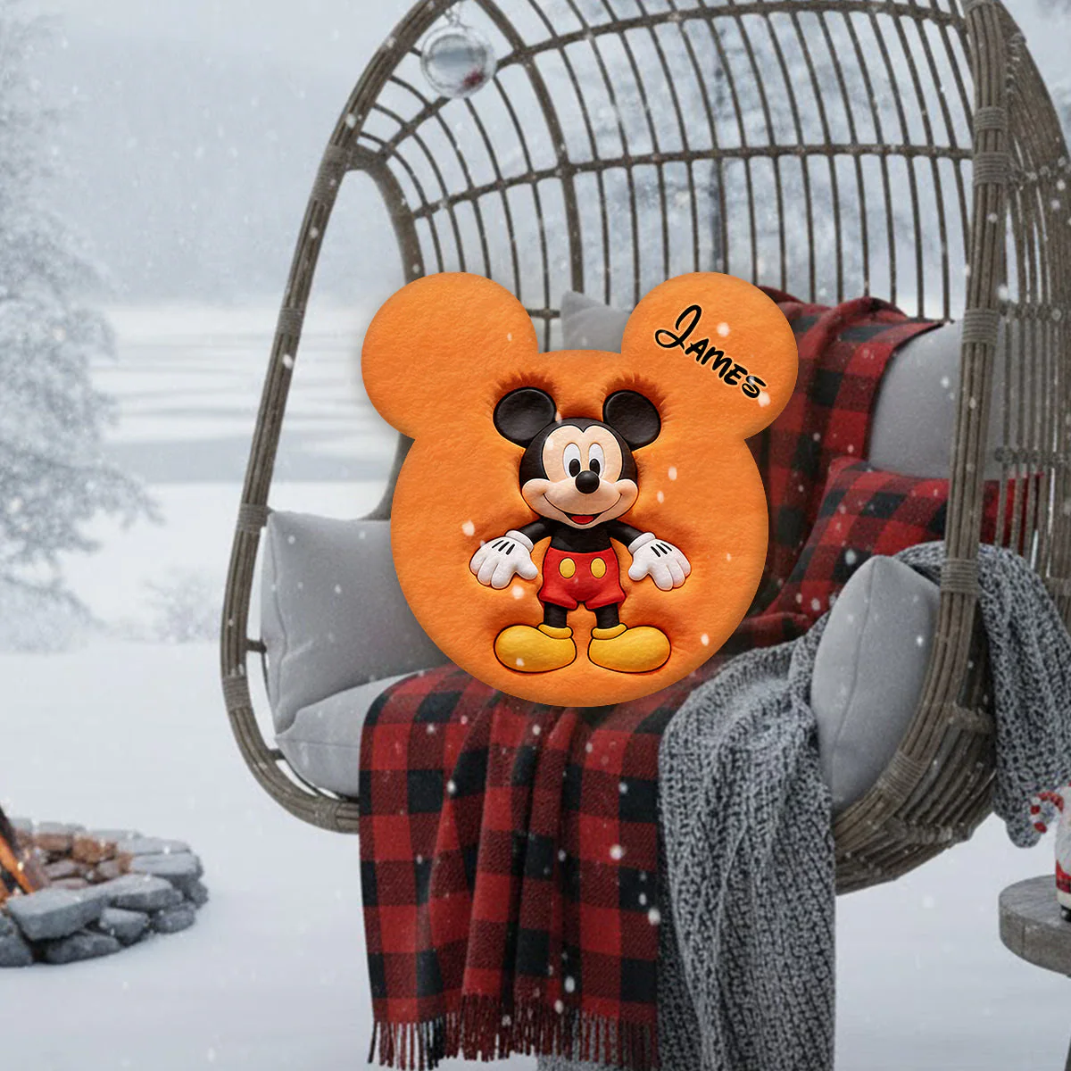 MkMo Magic Mouse Friends - Personalized Custom Shaped Pillow - Gift For Movie Fans - Image 3