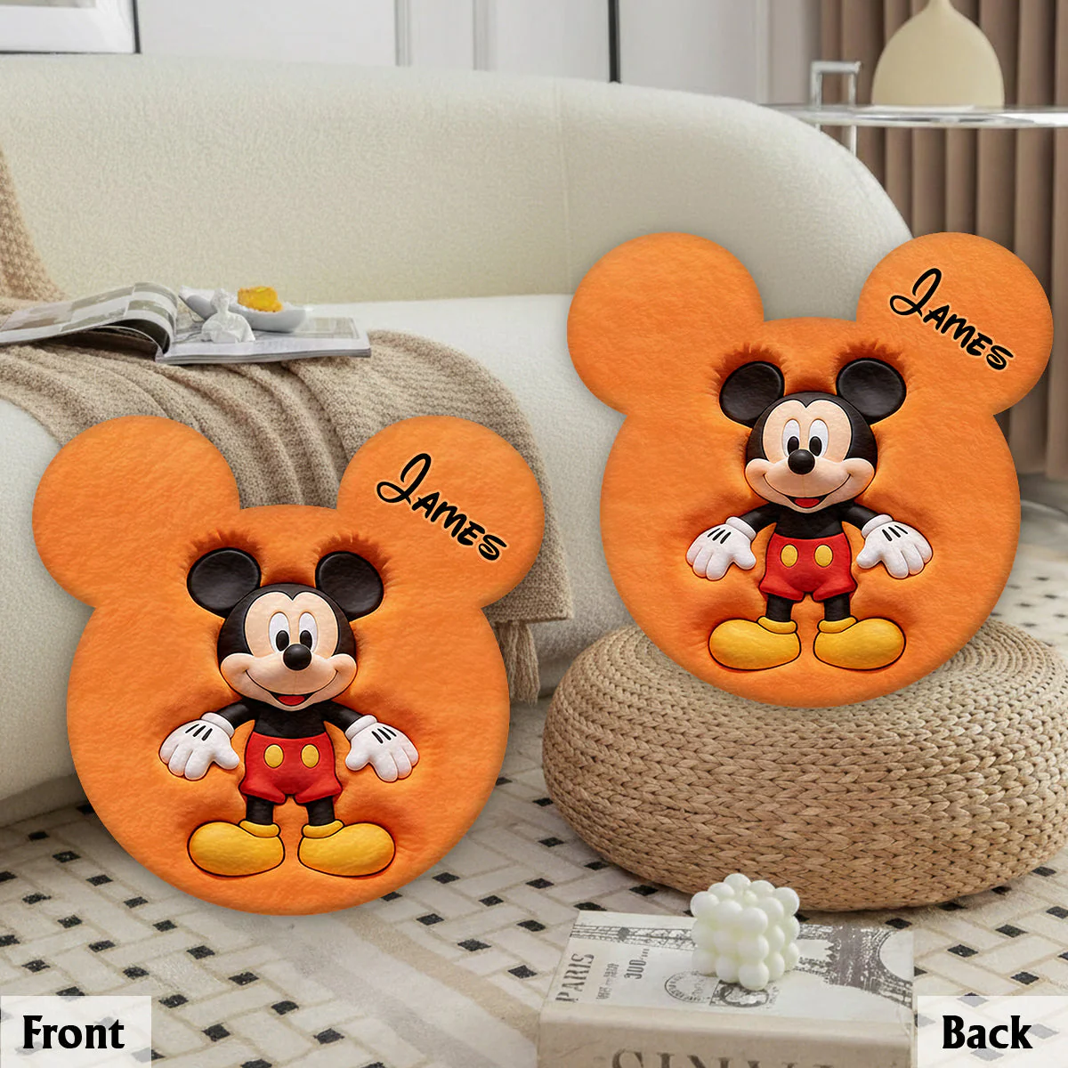 MkMo Magic Mouse Friends - Personalized Custom Shaped Pillow - Gift For Movie Fans - Image 6