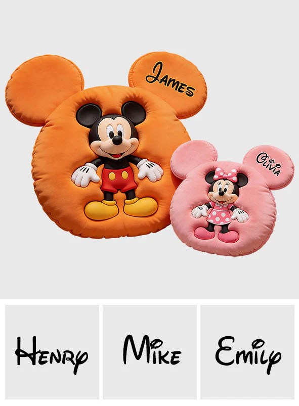 MkMo Magic Mouse Friends - Personalized Custom Shaped Pillow - Gift For Movie Fans - Image 8