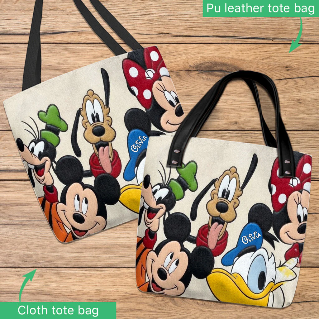 MkMo Magic Mouse Friends - Personalized Tote Bag - Gift For Movie Fans - Image 4