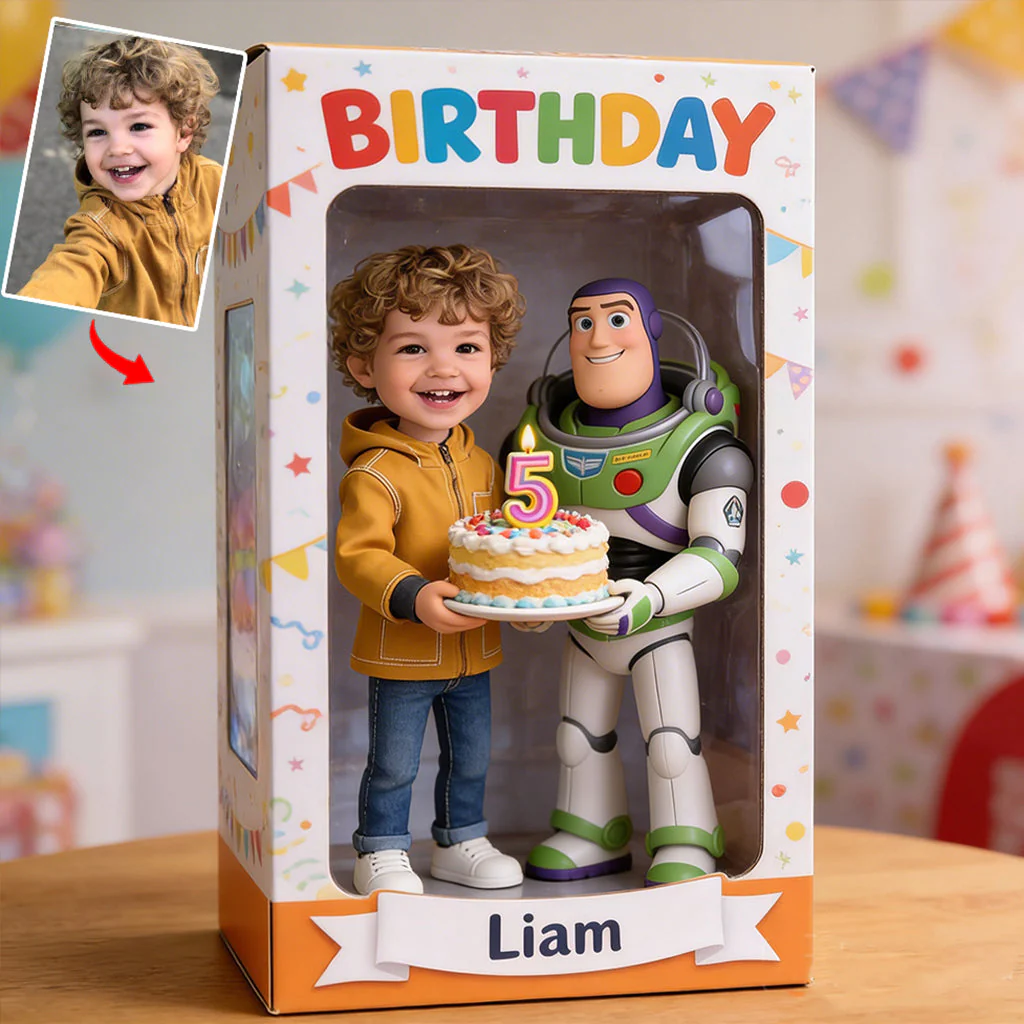 MkMo Magic Mouse Happy Birthday - Personalized Acrylic Plaque - Gift For Kids, Movie Fans HH01 - Image 2