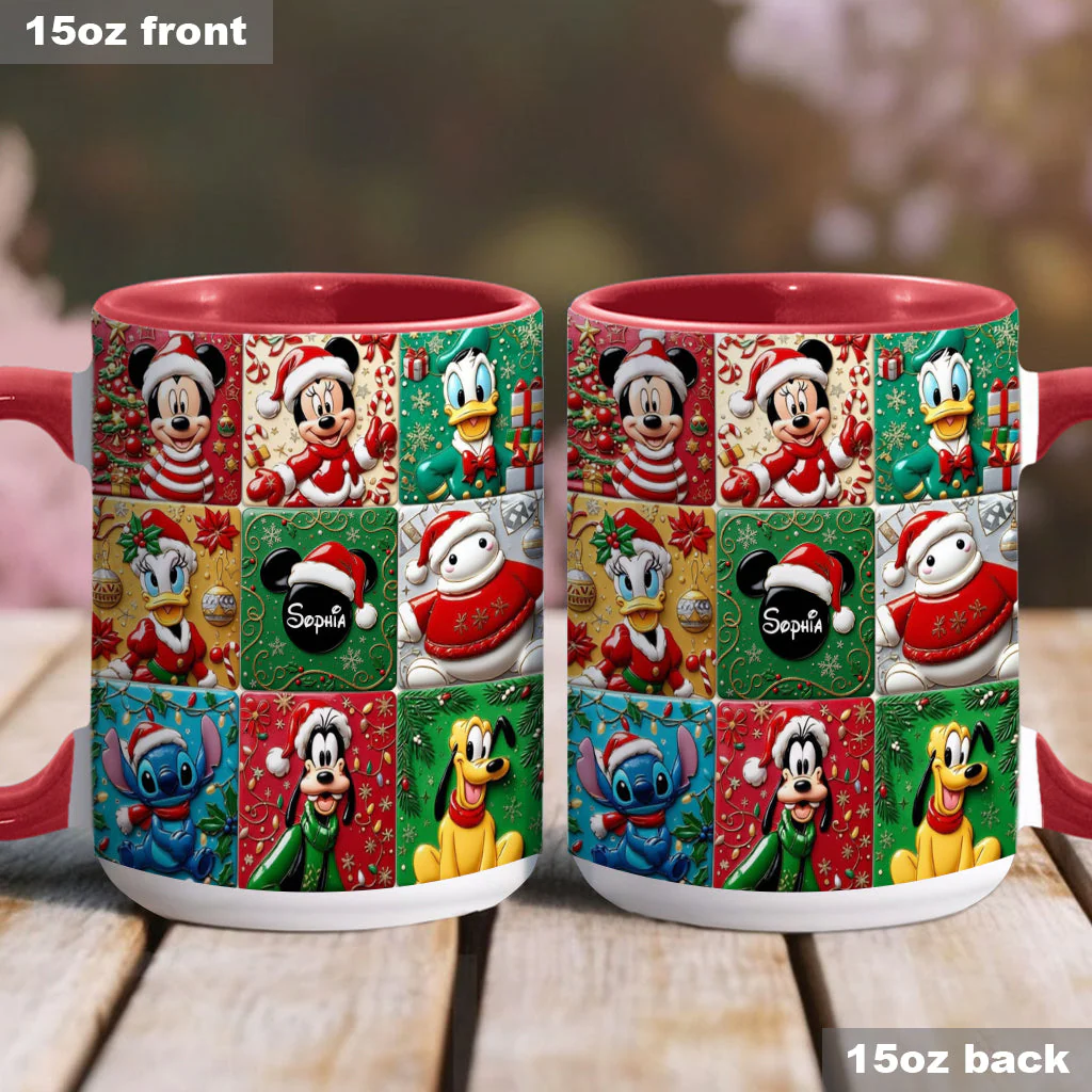MkMo Magic Mouse In Christmas - Personalized Accent Mug - Gift For Fan Movies HH01 - Image 4