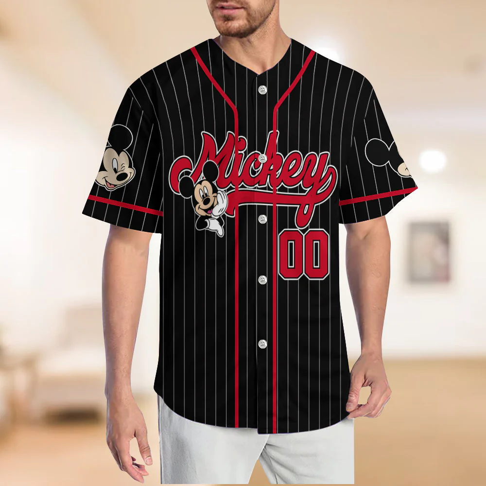 MkMo Magic Mouse Let’s Make Magic - Personalized Baseball Jersey - Gift For Movie Fans NL122 - Image 3