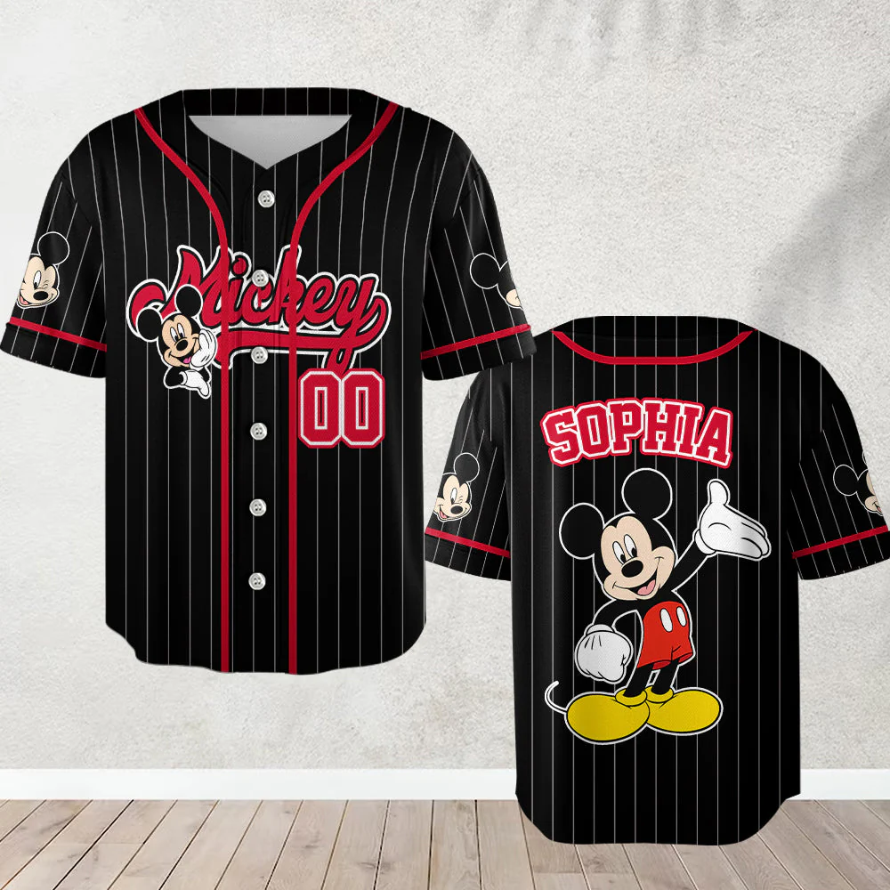 MkMo Magic Mouse Let’s Make Magic - Personalized Baseball Jersey - Gift For Movie Fans NL122 - Image 5
